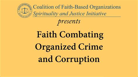 10 Faith Based Organizations Combatting Organized Crime And
