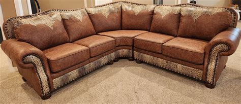 Rustic And Western Sectional Sofas Mountain High Furniture Wyoming
