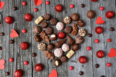 Fotos Gratis Chocolate Valentines Enamorado Fondo Comida Rojo