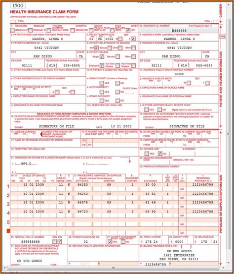 Cms 1500 Form Pdf Fillable Fill Online Printable Fillable Blank Images