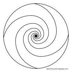 Color by number coloring book for adults flower doodles. Spiral Mandala Coloring Pages | Mosaic patterns geometric ...