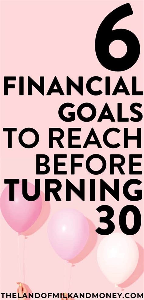 6 Financial Goals To Reach Before Turning 30 Manage Your Money