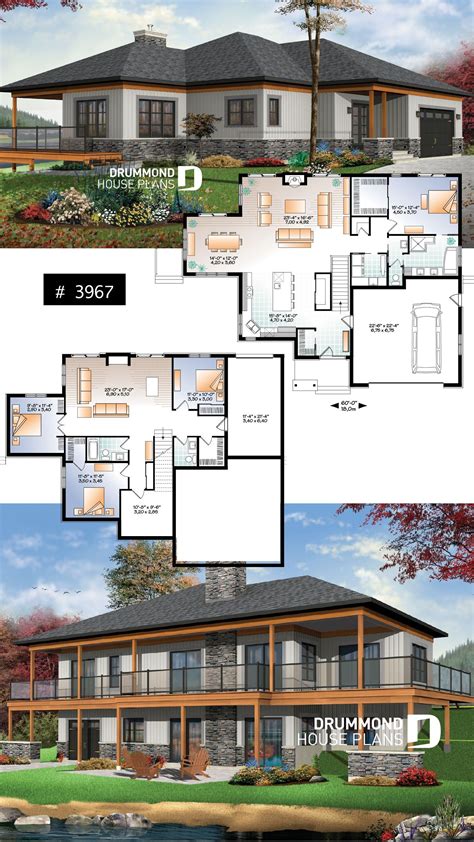 Modern Lake Front House Plan With Ensuite Lakefront House Plan 4