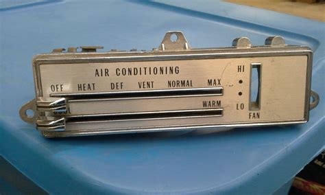 70 72 heater a c controls