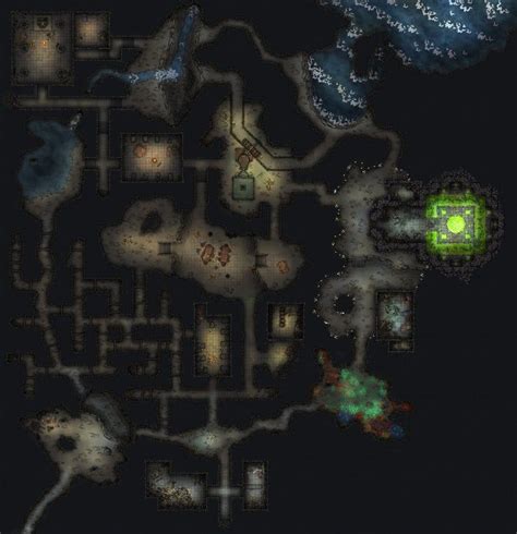 Lmop Wave Echo Cave Battlemaps Fantasy Town Fantasy Map Lost