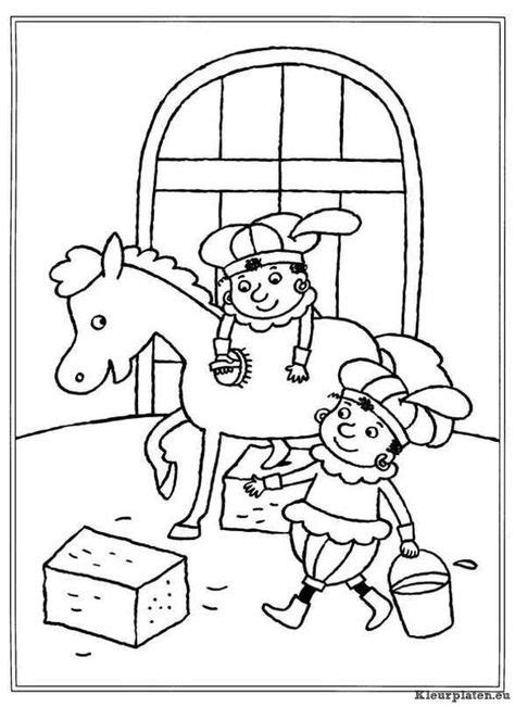 Sinterklaas kinder pieten kleurplaat Kleurplaten, Sinterklaas, Kinderen
