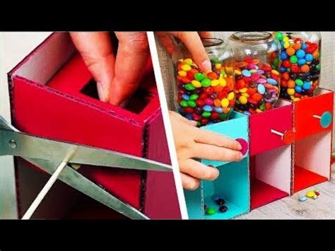 Cotton candy machine homemade (how to make)cotton candy, the machine can make yourself at home. Easy To Make Candy Dispenser | DIY Candy Machine | Craft Factory - YouTube