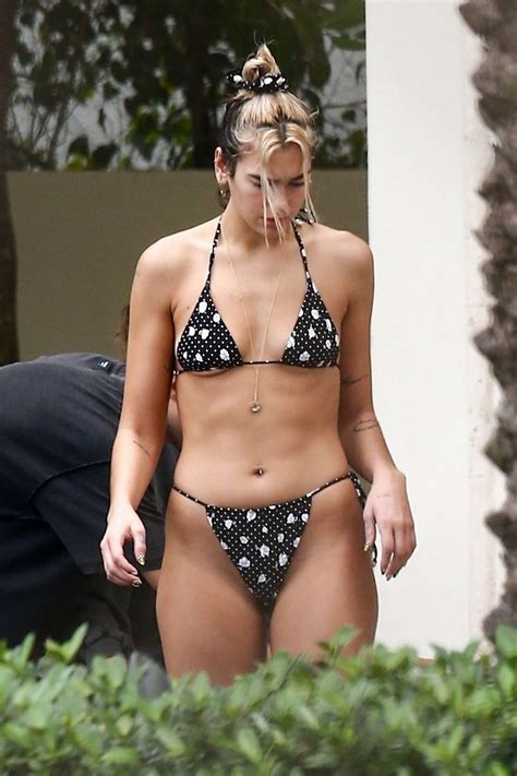 Dua Lipa Wearing A Bikini At A Pool In Miami 01 Gotceleb