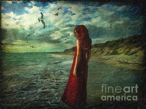 Between Sea And Shore By Lianne Schneider Digital Painting From An