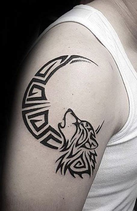 25 Wild Wolf Tattoos For Men Tribal Wolf Tattoo Wolf Tattoo Design