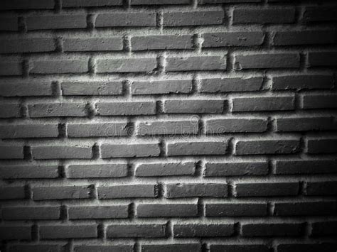 Closeup Soft Blured Of Black And White Brick Wall As Texture Backdrop