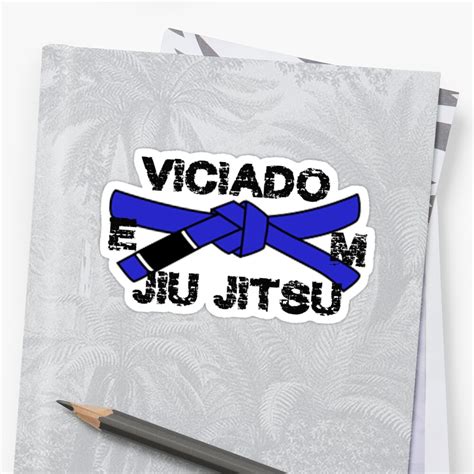Brazilian Jiu Jitsu Blue Belt Bjj Blue Belt Sticker By
