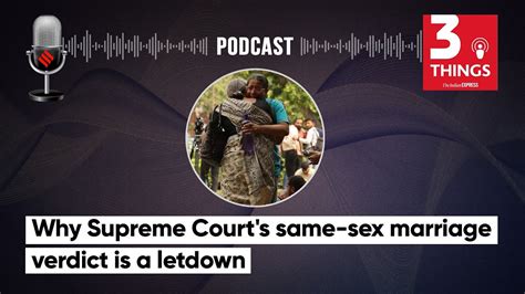 Why Supreme Court S Same Sex Marriage Verdict Is A Letdown Youtube