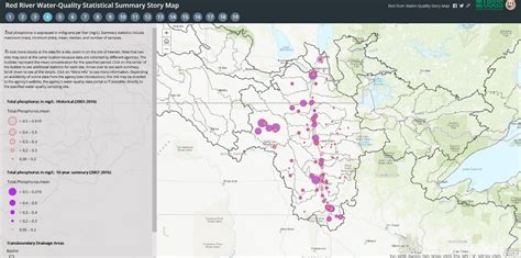 Story Map Helps Visualize Water Quality In Red River Basin