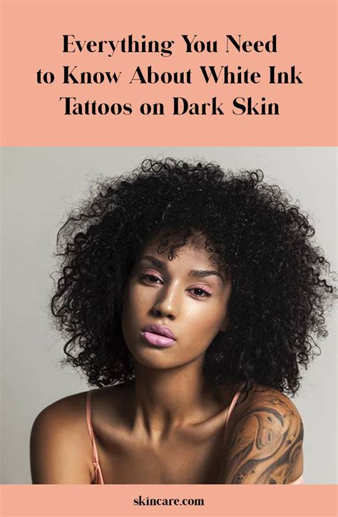 The Difference Between White Ink Tattoos On Light And Dark Skin