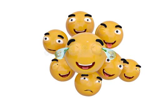 Iconos De Emojis Con Isolat Social Del Concepto De Las Expresiones