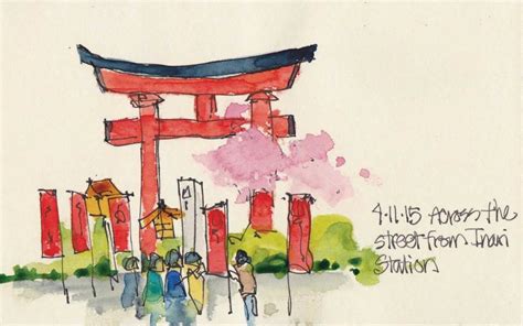 Making Memories In Kyoto Sketches Of Japan By Cathy Mcauliffe Wanderarti