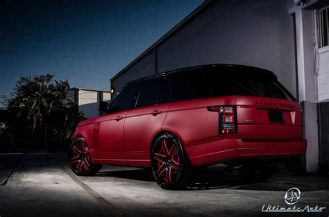 Edmunds also has land rover range rover svautobiography dynamic black pricing, mpg, specs, pictures, safety features, consumer reviews and more. Matte Red Range Rover Celebrity Auto Edition by Ultimate ...