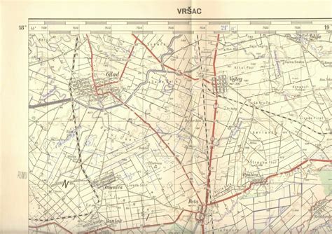 1952 Original Military Topographic Map Vršac Vrsac Plan Banat Serbia