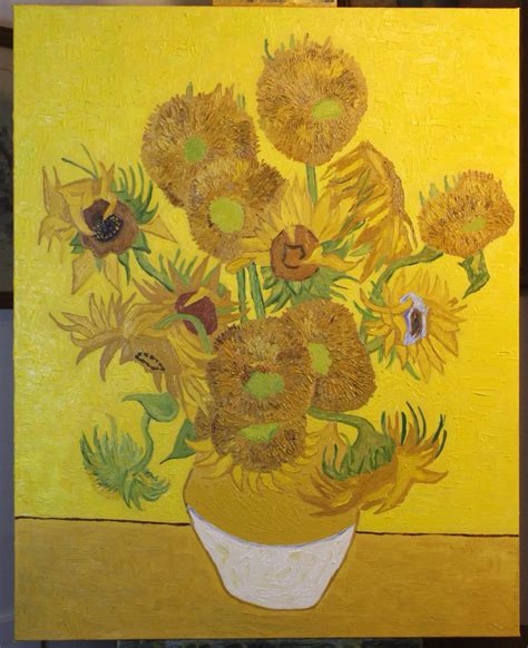 My First Commission My Take On Van Goghs Vase With 15 Sunflowers