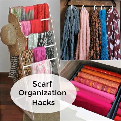 Ways To Organize Scarves Creative Ways To Organize Scarves