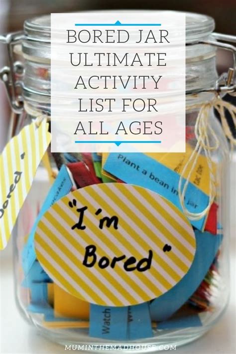 Bored Jar Ultimate Activity List For All Ages Bored Jar List Of