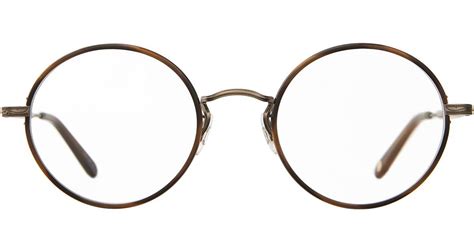 Garrett Leight Fonda Demi Blonde Antique Female Eyeglasses In Gold