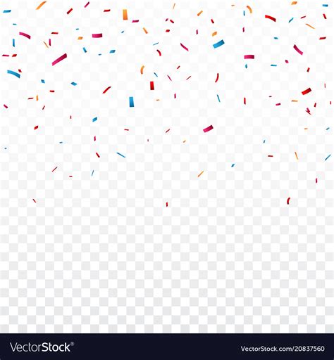 Celebration With Colorful Confetti Royalty Free Vector Image