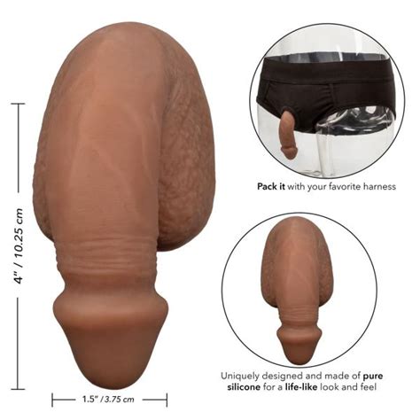 Packer Gear 4 Inches Silicone Packing Penis Brown On Literotica