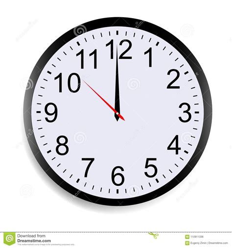 Top suggestions for oclock cartoon. Round Clock Face Showing Twelve O`clock Stock Vector ...
