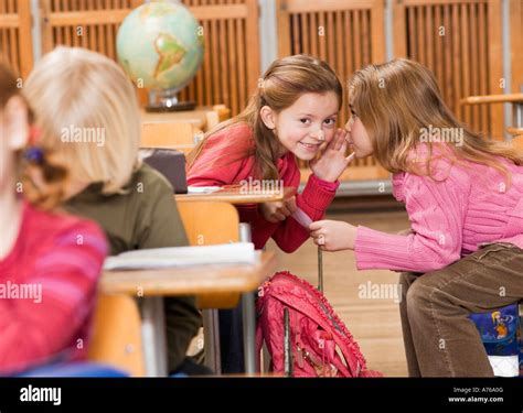 Girls Talking In Class Stock Photo Royalty Free Image 11738271 Alamy