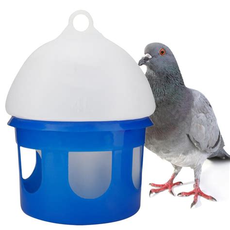 Tebru Bird Water Feeder Large Capacity Automatic Bird Pigeon Feeder
