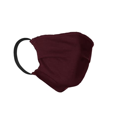 Burgundy Cotton Barrier Mask With Filter Pocket Face Mask Bbs