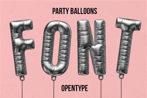 Balloons Font Playful Opentype Alphabet
