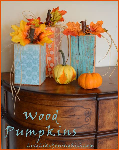 Wood Pumpkins These Are Easy To Make Inexpensive And Can Be Used