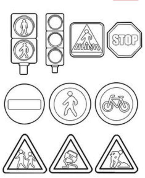 Road Safety Coloring Pages Coloring Pages