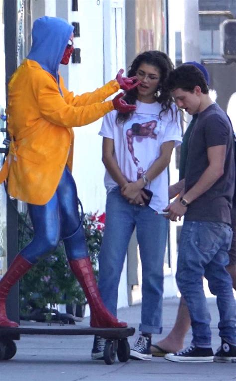 25 awesome tom holland and zendaya behind the scene pictures