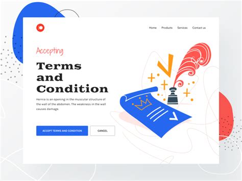 Terms And Condition Page Ui Freebie Uplabs