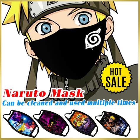 2021 Trend Naruto Mask Anime Mask Joint Naruto Fashion Print Washable