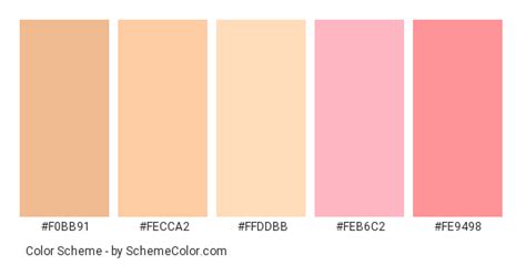 Peachy Pink Lipstick Color Scheme Image