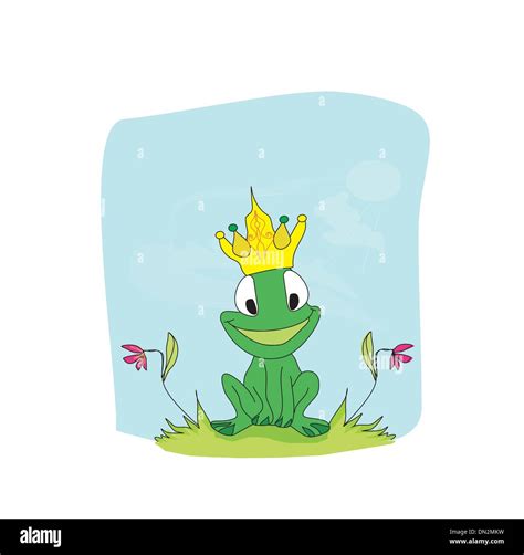 Frog Prince Cartoon Character Stock Vector Image And Art Alamy