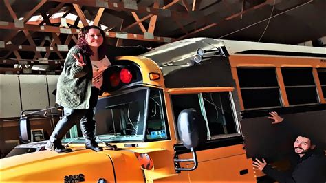 School Bus Roof Raise Below Windows Skoolie Conversion Youtube