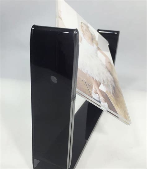 Acrylic Tabletop 4x6 Spinner Picture Photo Frame Menu Holder Display