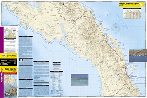 detailed baja california map