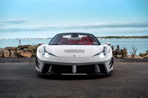 A 45mm case crafted from polished white gold is engraved with its no. Gorgeous White Convertible Ferrari 458 Sitting on Gold Rims — CARiD.com Gallery