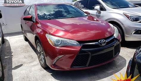 Used 2016 Toyota Camry SE Red | Miami, FL