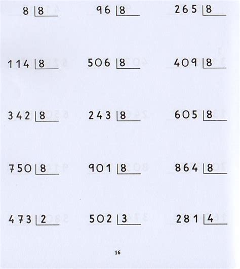 Matemáticas 3º Primaria Divisiones Por Una Cifra 16
