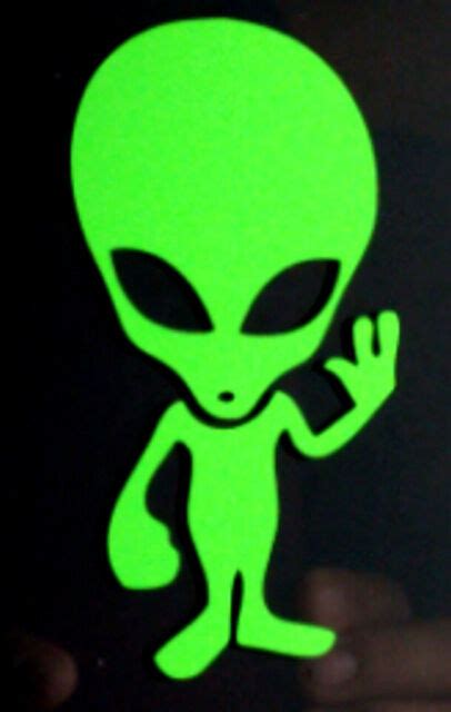 Alien Die Cut Vinyl Decal Laptop Window Car Truck Sticker 5 12 Inch