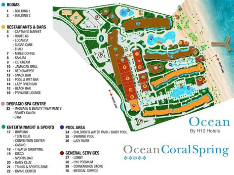 Resort Map Ocean Coral Spring Resort Montego Bay Jamaica