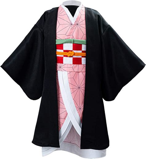 Kimonos Conjunto De Kimono De Hallow Traje De Cosplay Kamado Nezuko
